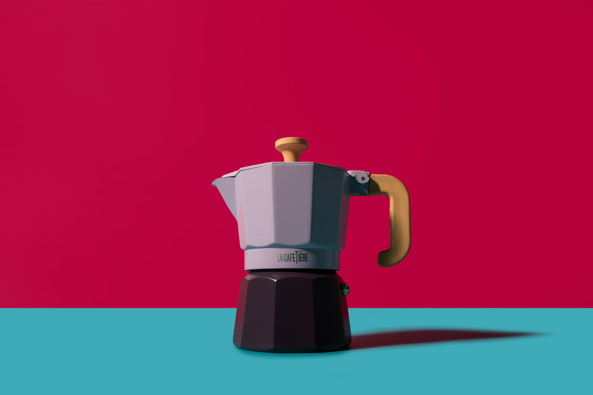Kawiarka Venice La Cafetière – fioletowa, 3 filiżanki (150 ml) – aranżacja