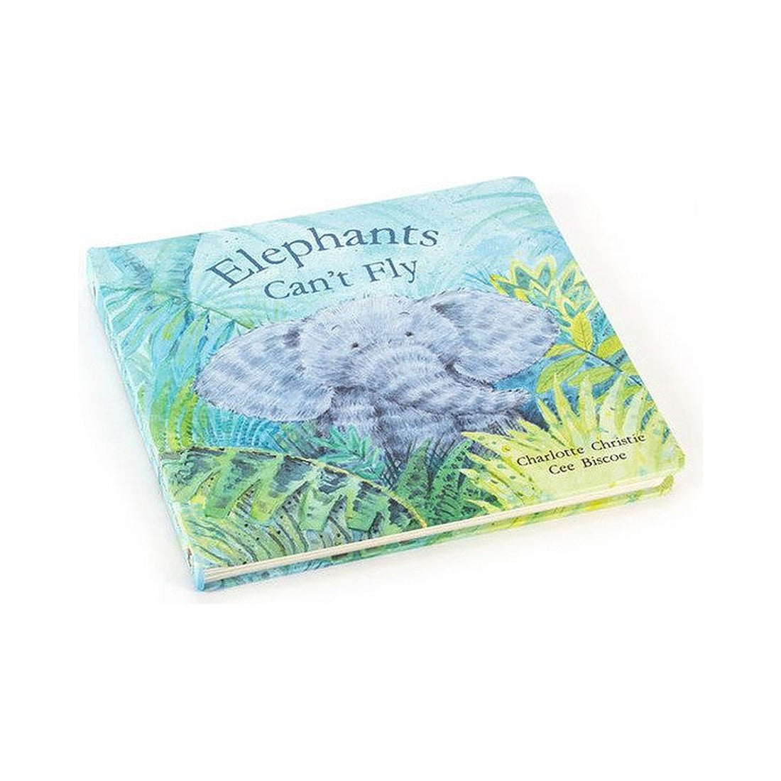 Książeczka Jellycat „Elephants Can’t Fly” (wydanie angielskie) – okładka, widok pod kątem