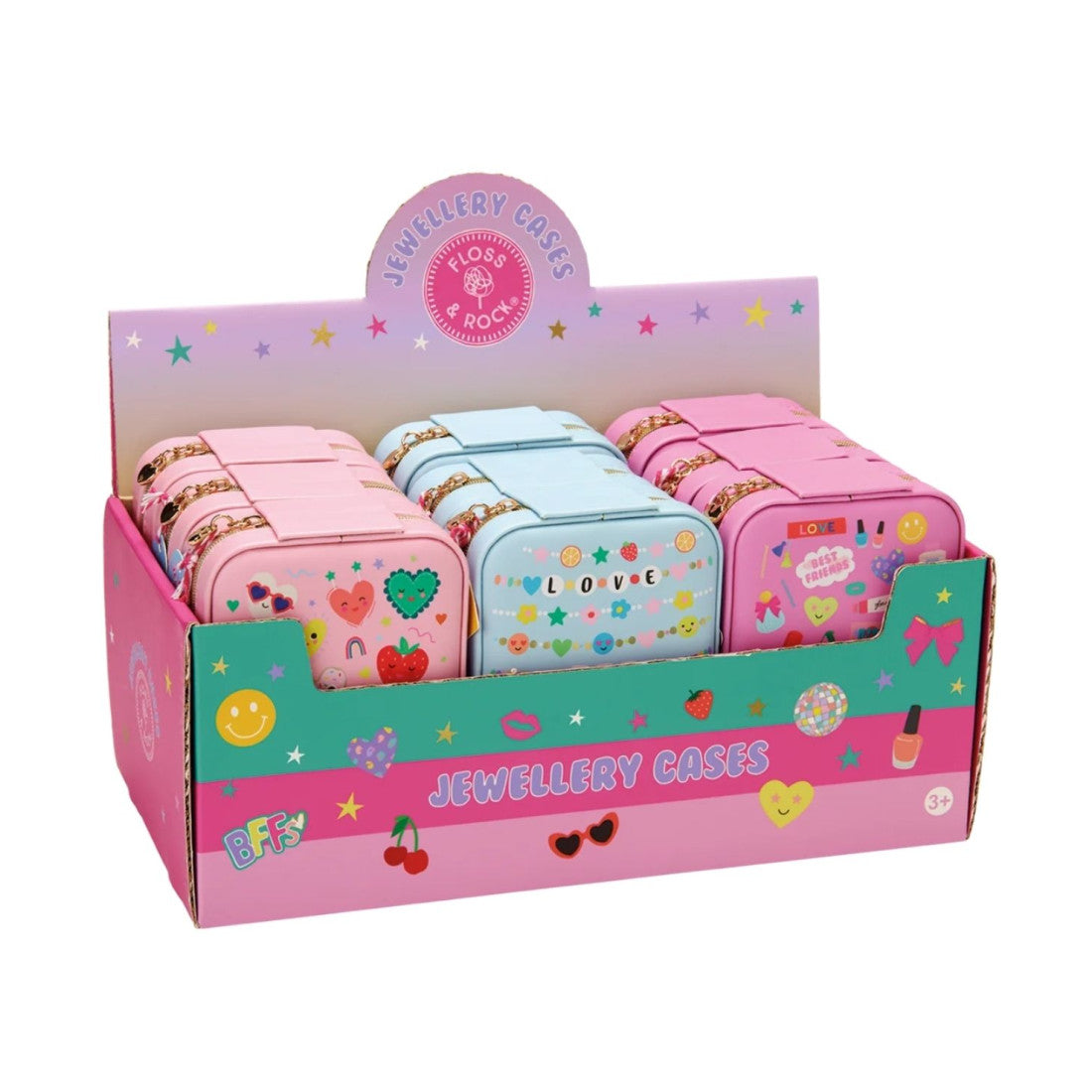 Etui na biżuterię Floss & Rock – box 9 szt., 3 wzory