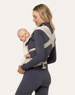 Nosidełko Flybaby All Cream – kremowa dzianina 3D, kremowe taśmy i klamry