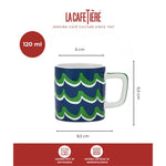 Filiżanka do espresso Cyan Tides La Cafetière – niebieska 120 ml – zdjęcie 7