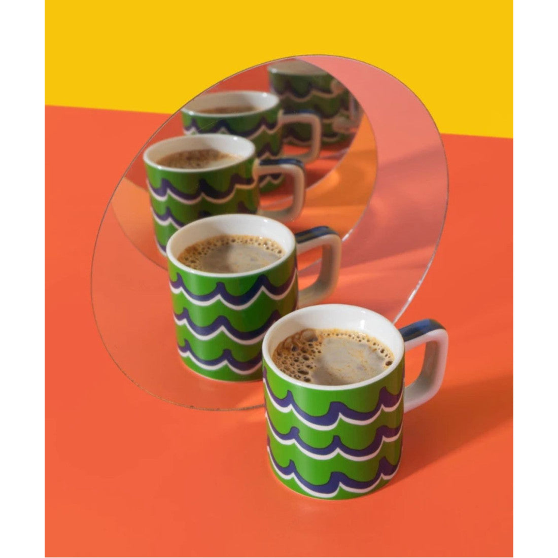 Filiżanka do espresso Cyan Tides La Cafetière – zielona 120 ml – zdjęcie 5
