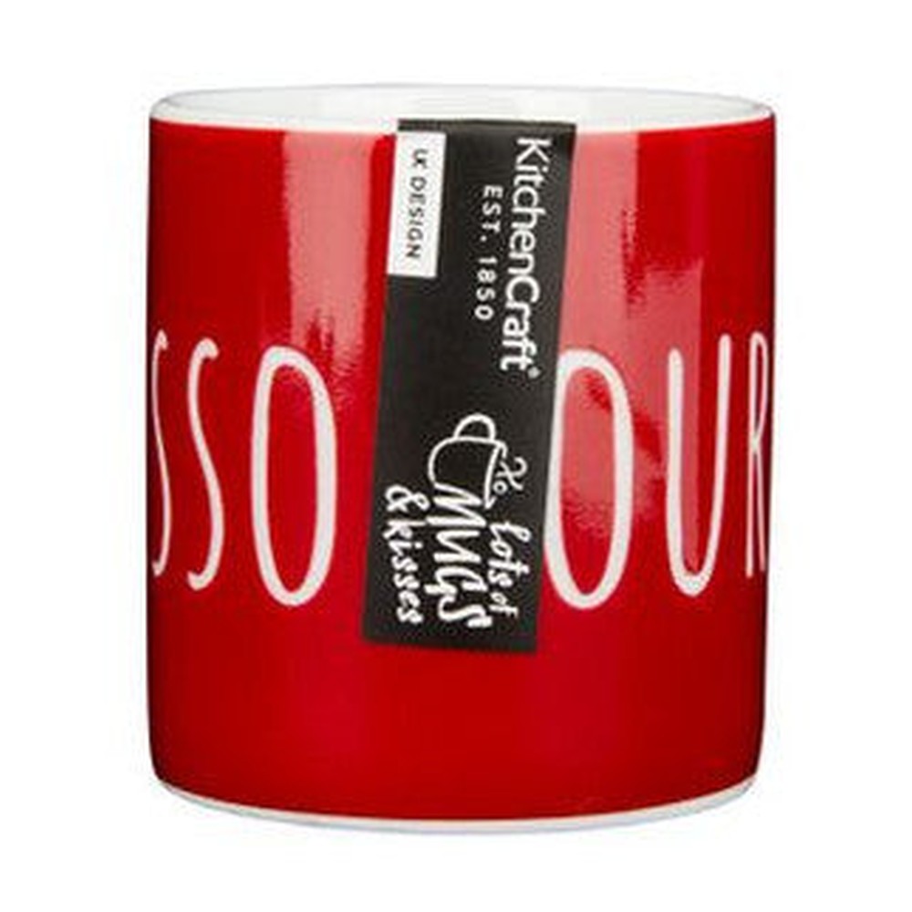 Filiżanka do espresso Espresso Yourself Kitchen Craft – czerwona 80 ml – zdjęcie 2