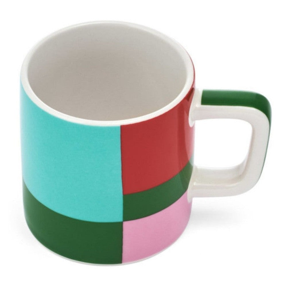 Filiżanka do espresso Green Utopian Lines La Cafetière – geometryczny wzór 120 ml – zdjęcie 2