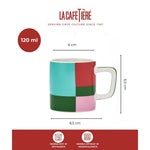 Filiżanka do espresso Green Utopian Lines La Cafetière – geometryczny wzór 120 ml – zdjęcie 5