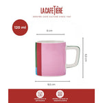 Filiżanka do espresso Utopian Lines La Cafetière – geometryczny wzór 120 ml – zdjęcie 6