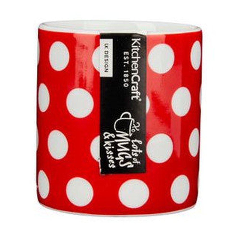 Filiżanka do espresso w czerwone kropki Kitchen Craft – czerwona 80 ml – zdjęcie 2