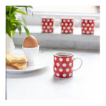 Filiżanka do espresso w czerwone kropki Kitchen Craft – czerwona 80 ml – zdjęcie 3