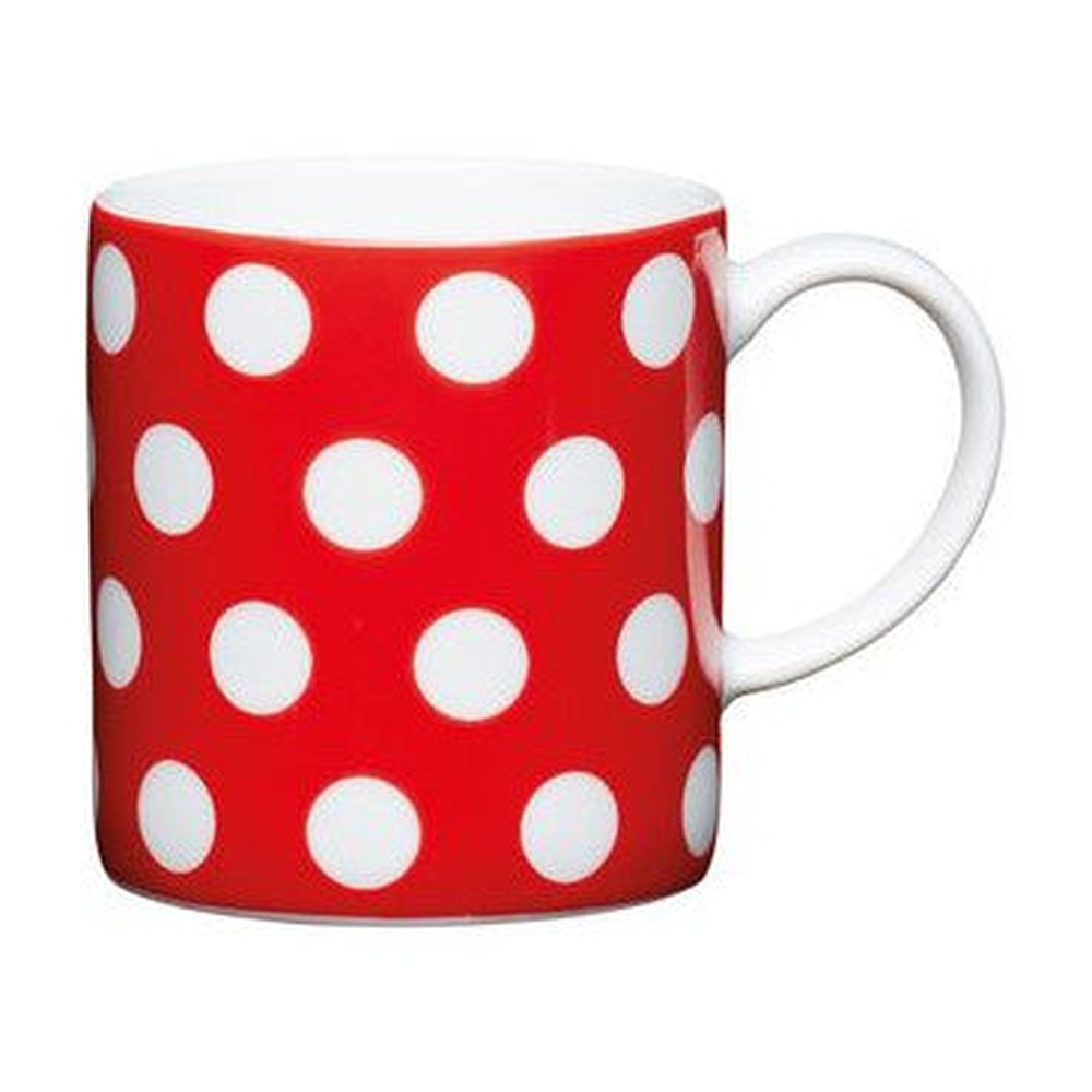 Filiżanka do espresso w czerwone kropki Kitchen Craft – czerwona 80 ml