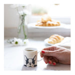 Filiżanka do espresso z buldogiem francuskim Kitchen Craft – niebieska 80 ml – zdjęcie 5