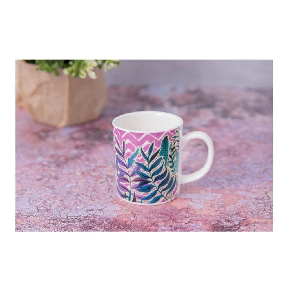 Filiżanka do espresso z egzotycznymi liśćmi Kitchen Craft – mieszana 80 ml – zdjęcie 3