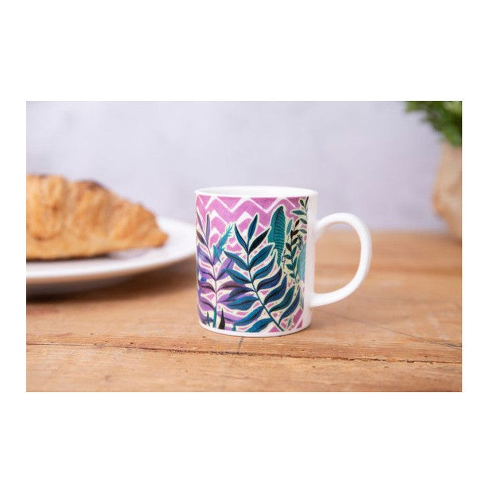 Filiżanka do espresso z egzotycznymi liśćmi Kitchen Craft – mieszana 80 ml – zdjęcie 4