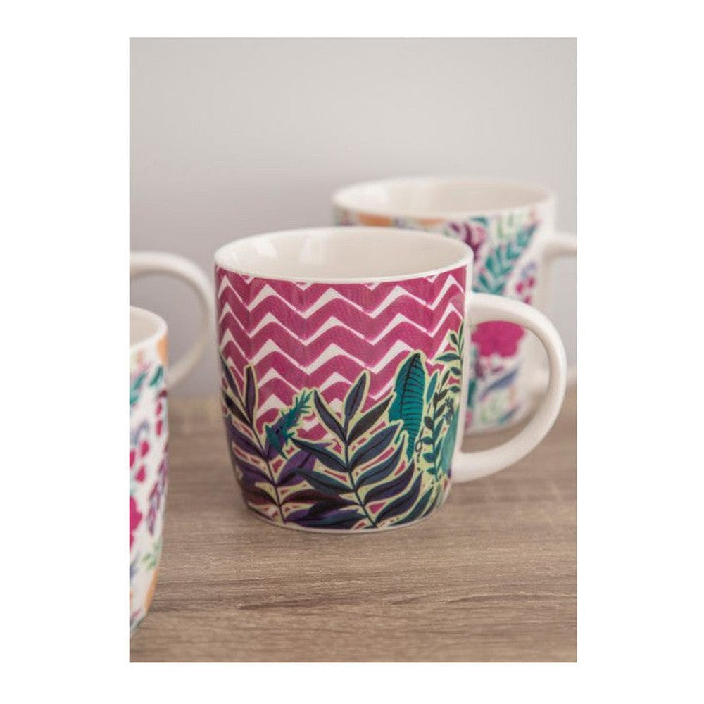 Filiżanka do espresso z egzotycznymi liśćmi Kitchen Craft – mieszana 80 ml – zdjęcie 5