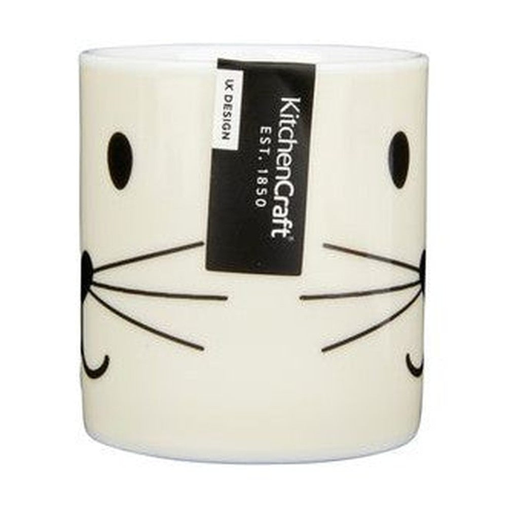 Filiżanka do espresso z kocią buźką Kitchen Craft – biała 80 ml – zdjęcie 2