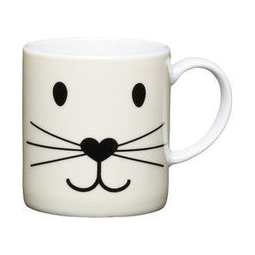 Filiżanka do espresso z kocią buźką Kitchen Craft – biała 80 ml