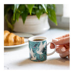 Filiżanka do espresso z żurawiami Kitchen Craft – zielona 80 ml – zdjęcie 3