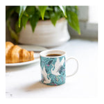 Filiżanka do espresso z żurawiami Kitchen Craft – zielona 80 ml – zdjęcie 4