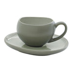 Filiżanka do espresso ze spodkiem Tazza Easy Life – Organiczna Zieleń, 90 ml
