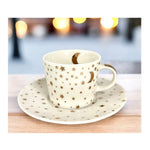 Filiżanka porcelanowa do espresso ze spodkiem Księżyc, gwiazdki PPD – 100 ml – zdjęcie 3
