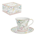 Filiżanka porcelanowa ze spodkiem Ptasia Melodia Easy Life 200 ml