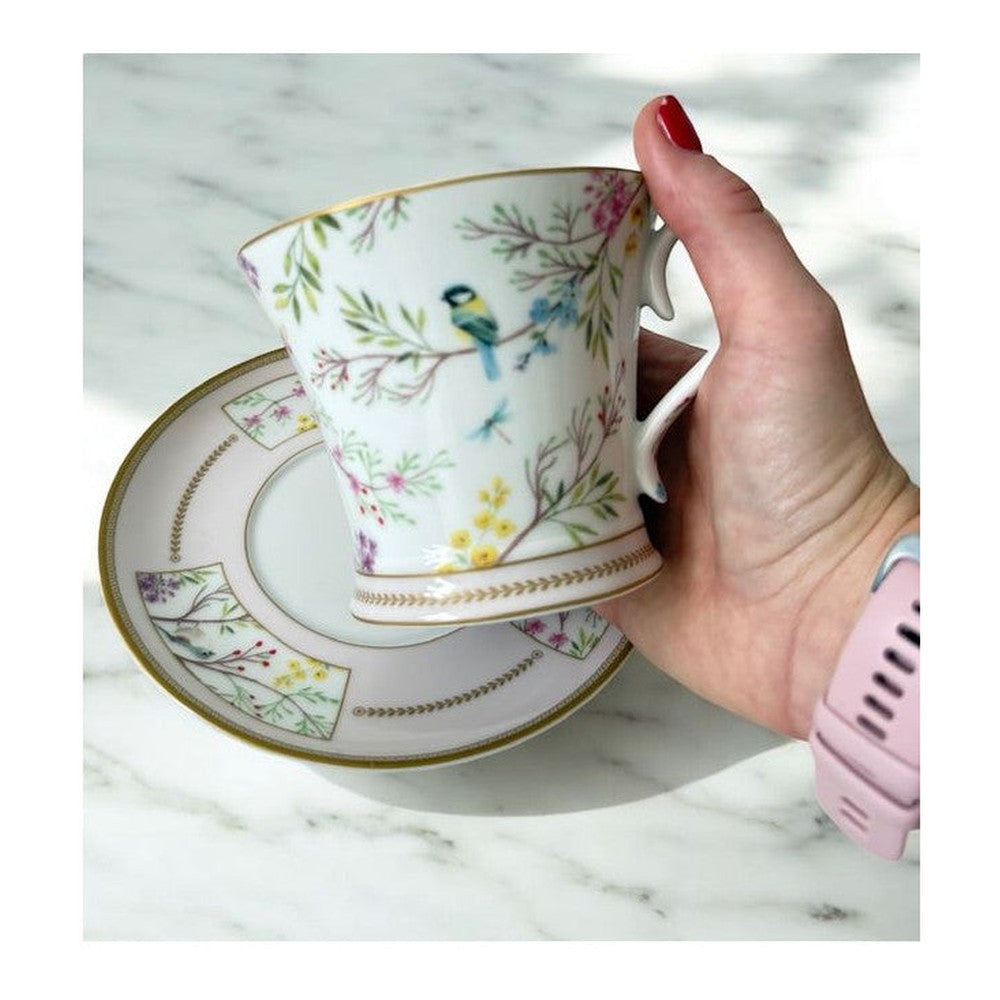 Filiżanka porcelanowa ze spodkiem Ptasia Melodia Easy Life 350 ml – zdjęcie 2