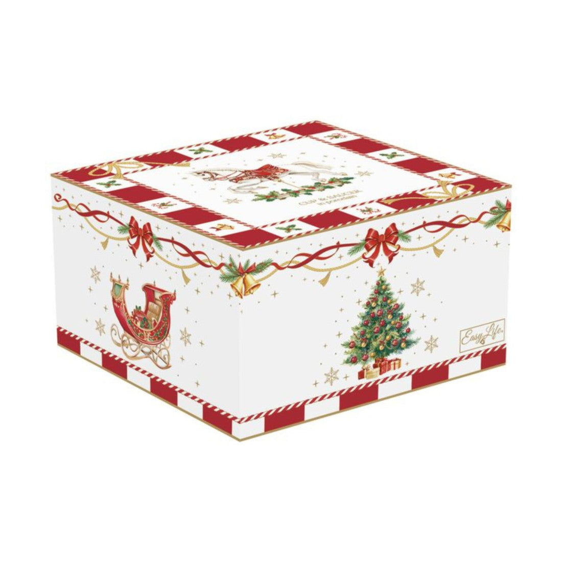 Filiżanka porcelanowa ze spodkiem Świąteczne opowieści Easy Life – Christmas Tale, 200 ml – zdjęcie 3