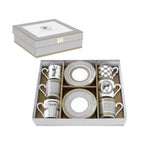 Filiżanki porcelanowe ze spodkami Palladium Easy Life – 6 szt., 100 ml