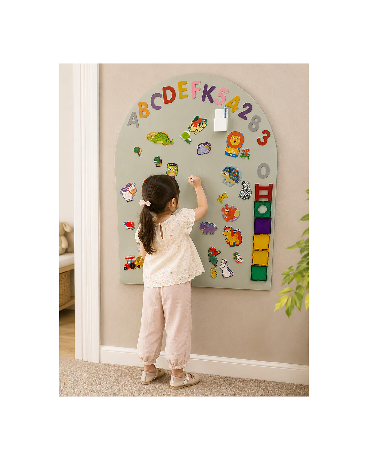 Tablica magnetyczna MagneKids Arch Sage Green – zdjęcie 4