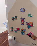 Family Nation MagneKids magnetyczna tablica samoprzylepna House 70×44 cm – Sand