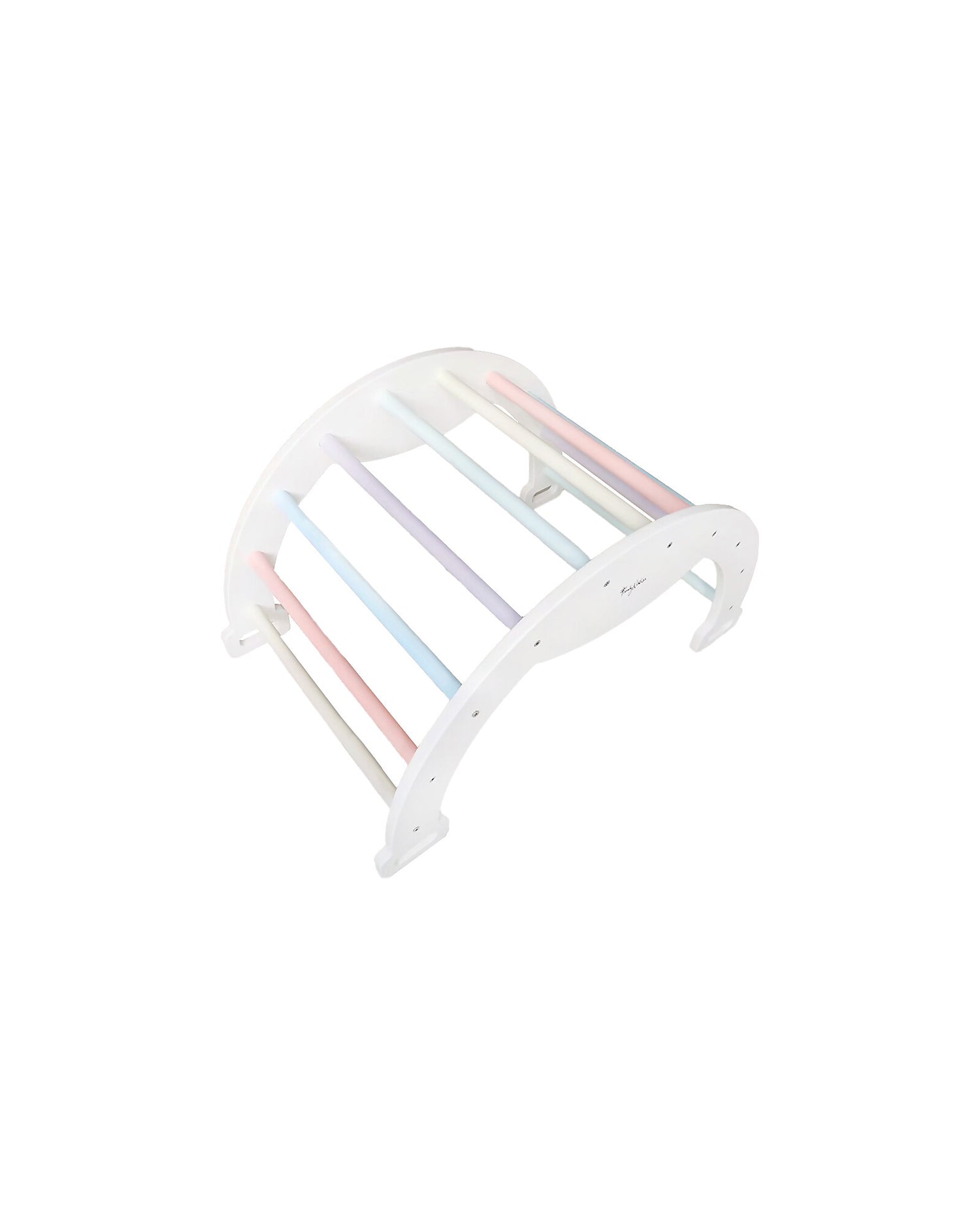Family Nation łuk Montessori 2w1 do wspinania i bujania, do 30 kg – Rainbow Cotton Candy