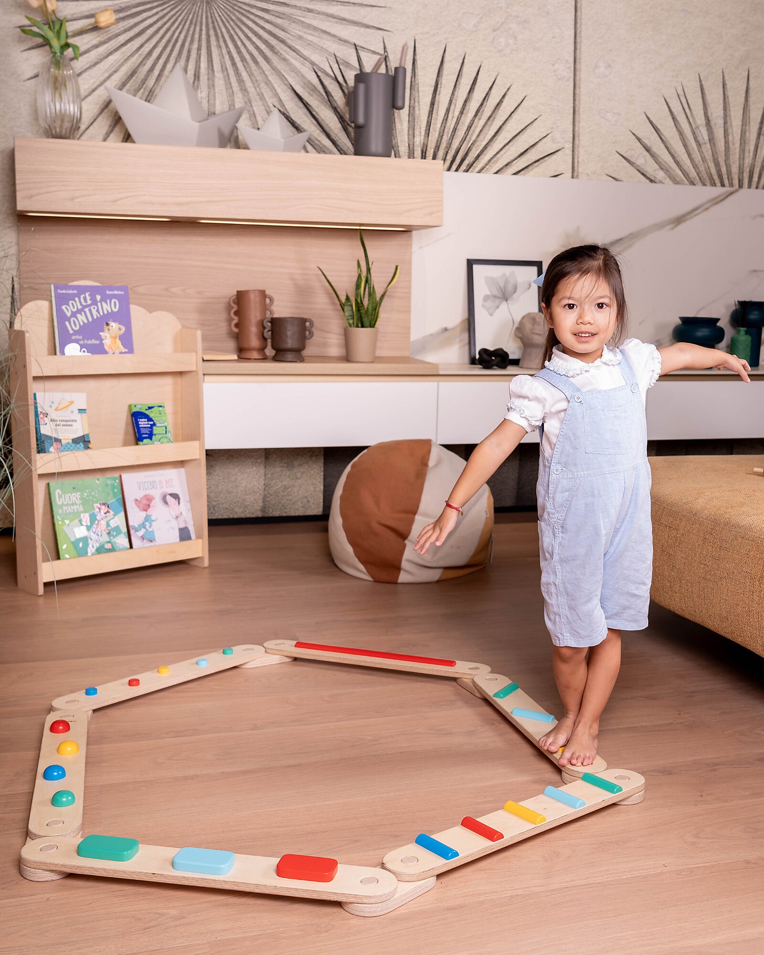 Family Nation sensoryczna dwustronna ścieżka Montessori 14 el. brzoza i buk