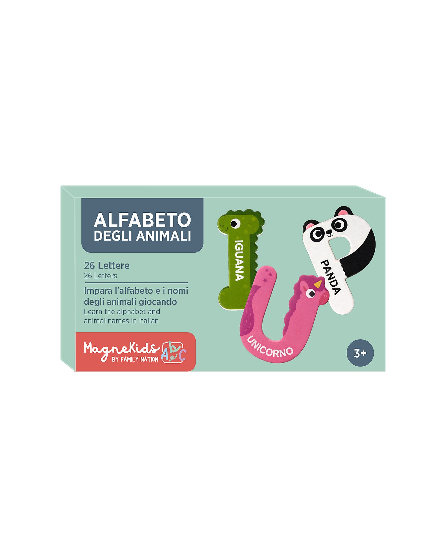 Family Nation MagneKids magnetyczny alfabet zwierząt, 36 el.