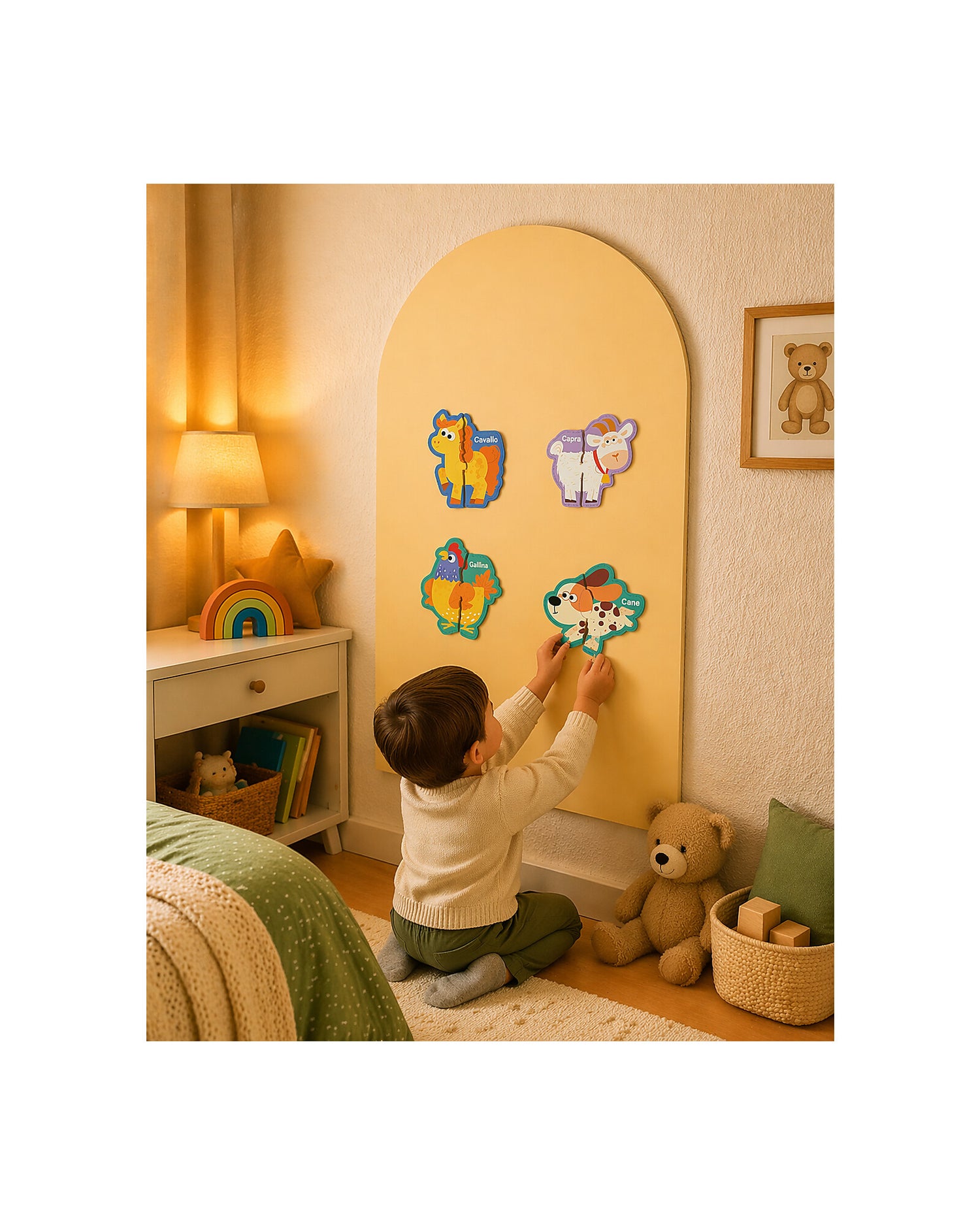 Family Nation MagneKids magnetyczne puzzle farma – 30 el.
