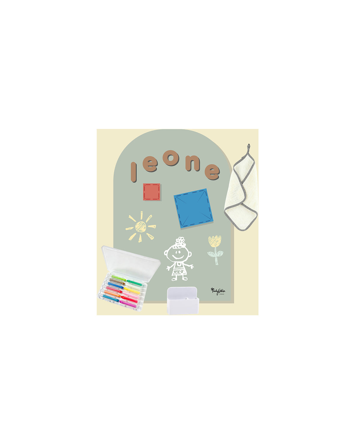Family Nation MagneKids 12 kred bezpyłowych z magnetycznym uchwytem