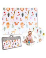 Family Nation mata do zabawy 2w1 dwustronna 180×150 cm – Animal Friends