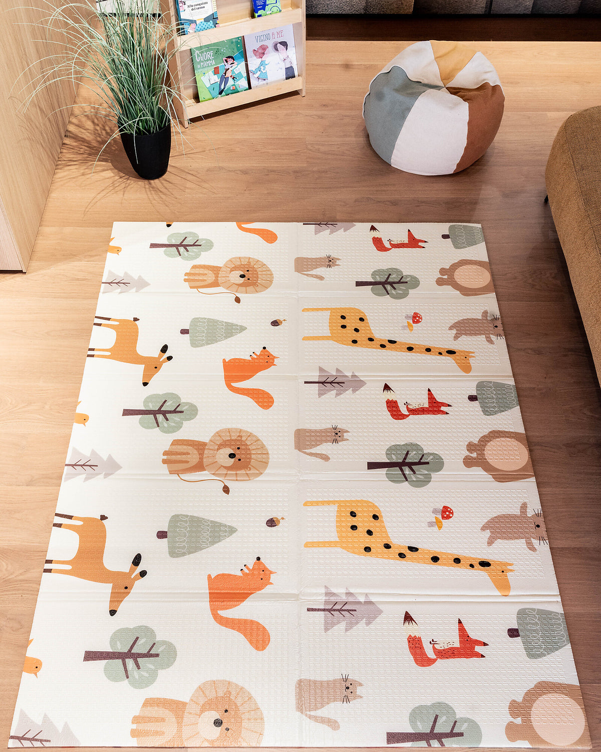 Family Nation mata do zabawy 2w1 dwustronna 180×150 cm – Animal Friends