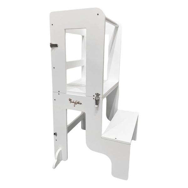 Family Nation wieża edukacyjna Montessori 2w1 – White
