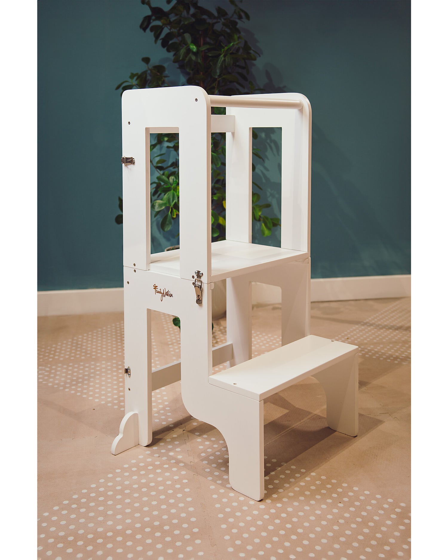 Family Nation wieża edukacyjna Montessori 2w1 – White