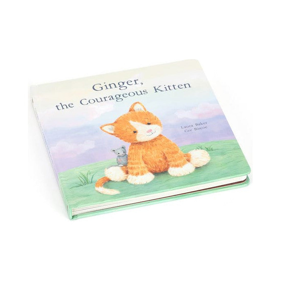Książeczka Jellycat „Ginger, the Courageous Kitten” (wydanie angielskie) – okładka, widok pod kątem