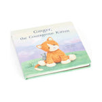 Książeczka Jellycat „Ginger, the Courageous Kitten” (wydanie angielskie) – okładka, widok pod kątem