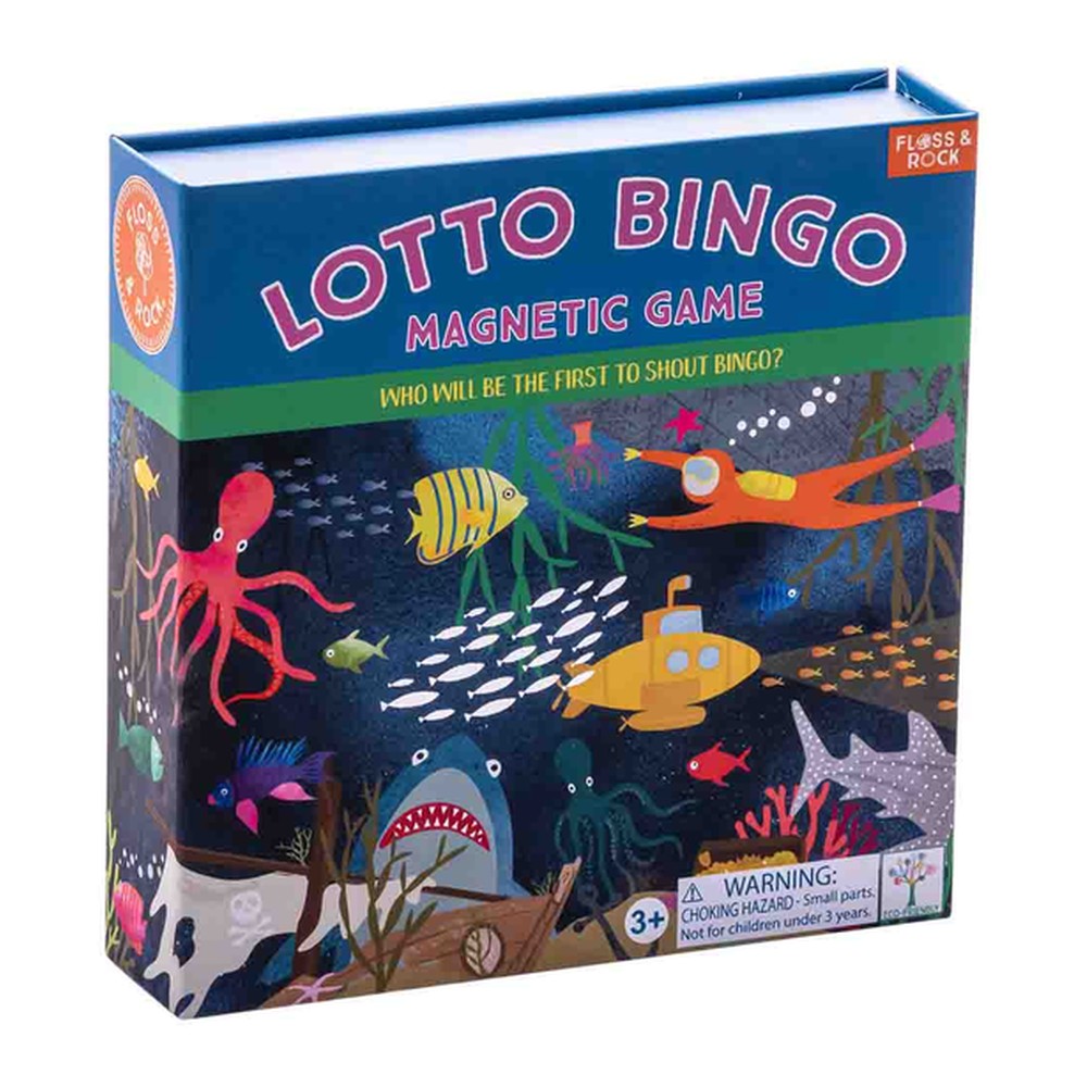 Gra magnetyczna Bingo Podwodny Świat Floss & Rock – dla 2–4 graczy