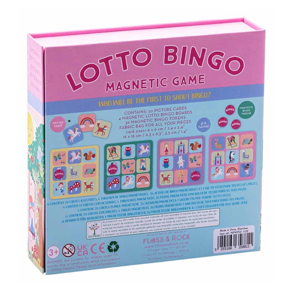 Gra magnetyczna Bingo Tęczowe Wróżki Floss & Rock – dla 2–4 graczy – zdjęcie 3
