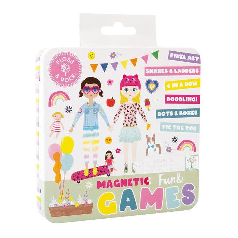 Gry magnetyczne w puszce 6w1 Floss & Rock – Przyjaciółki