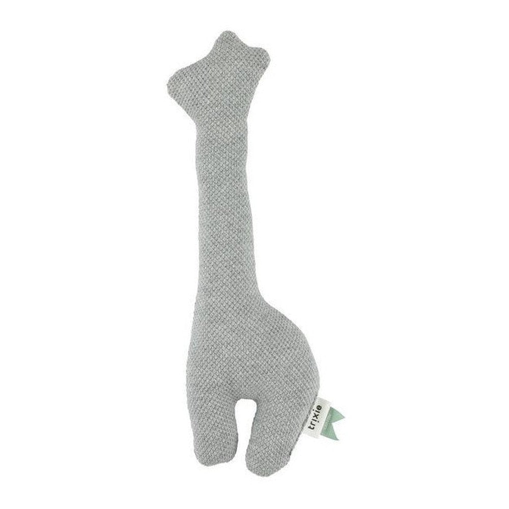 Grzechotka Żyrafa Trixie – szara, 26 × 9 cm