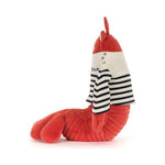 Maskotka Jellycat – Homar Larry Marynarz 28 cm, widok z boku