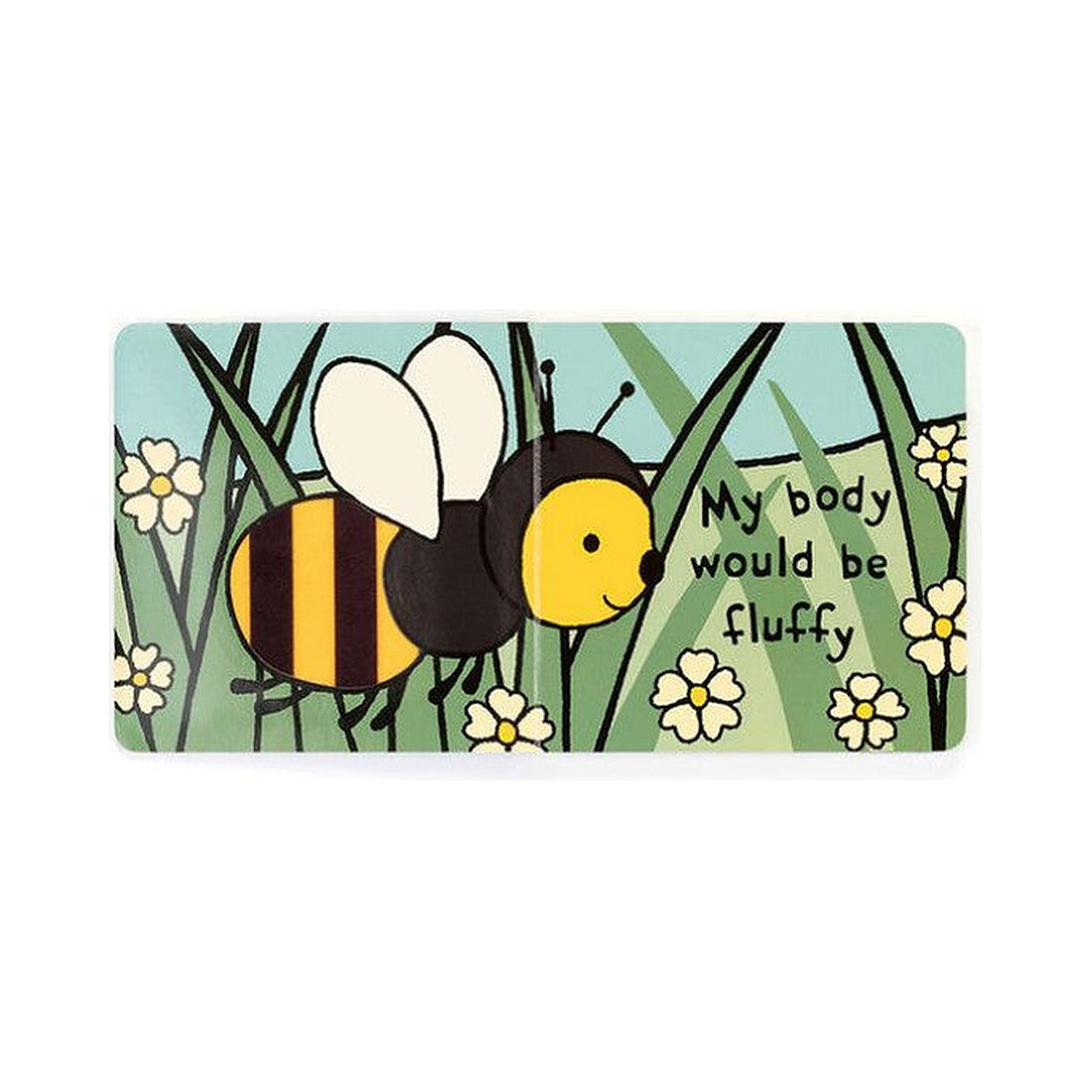 Książeczka Jellycat „If I Were a Bee” – rozkładówka z pszczółką o puszystym, pasiastym brzuszku