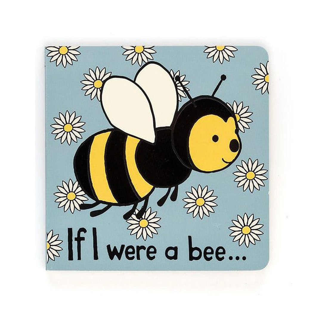 Książeczka Jellycat „If I Were a Bee” (wydanie angielskie) – okładka z pszczółką wśród stokrotek