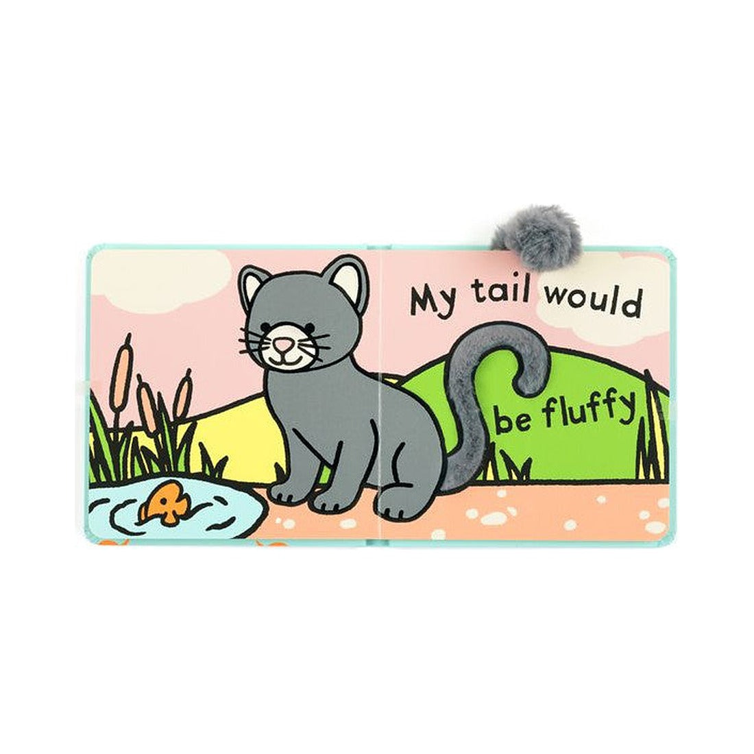 Książeczka Jellycat „If I Were a Kitten” – rozkładówka z kotkiem i jego puszystym ogonem