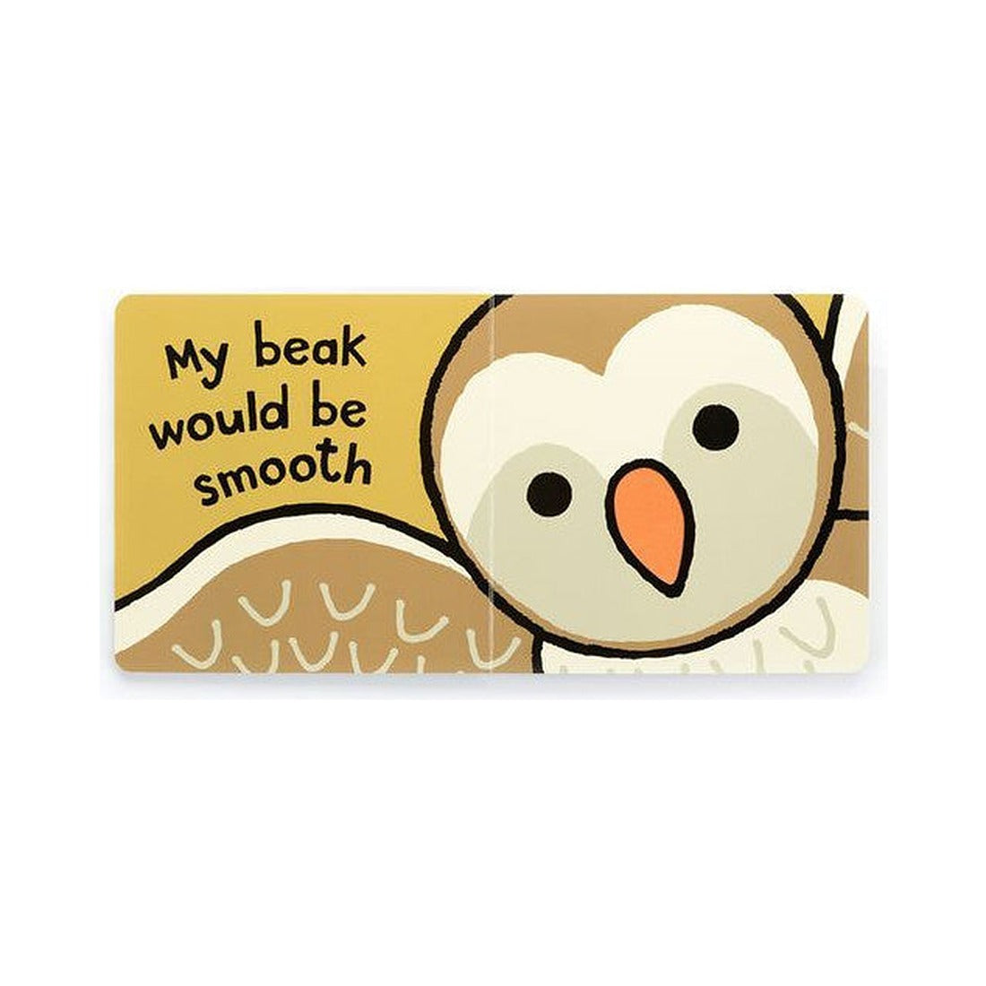 Książeczka Jellycat „If I Were an Owl” – rozkładówka z sową o pomarańczowym dziobie