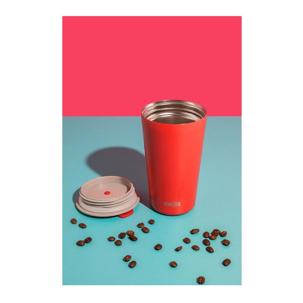 Izolowany kubek podróżny Pavia La Cafetière – czerwony 400 ml – zdjęcie 6